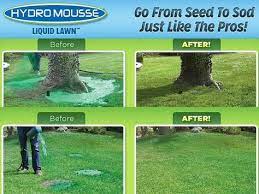 Hydro Mousse Liquid Lawn Is The Easiest Way To Grow Beautiful Grass It Is Quick And Easy To Use The Grass Decorative Garden Fencing Shade Grass Seeding Lawn