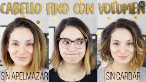Maybe you would like to learn more about one of these? Como Dar Volumen Al Cabello Fino Lacio Ad Sin Apelmazar Cardar Ni Maltratar Youtube