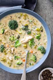 Easy Healthy Chicken Broccoli Soup Simply Delicious Recipe Healthy Soup Recipes Chicken Broccoli Soup Healthy Recipes