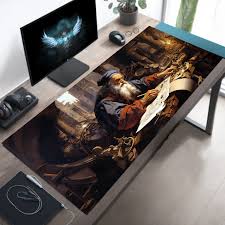 Creative Inspiration Desk Mat, Extended Leonardo Da Vinci Mousepad, Large  Artistic Gaming Pad