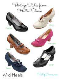 Vintage Inspired Shoe Styles From Hotter Shoes Vintage Inspired Shoes Vintage Shoes Shoe Style