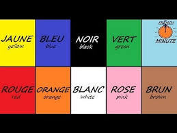 learn french with jublie2 french colors the french minute