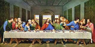 Da vincis „abendmahl zeigt jesus und die jünger beim letzten treffen bevor der messias stirbt. Abendmahl Anthrowiki