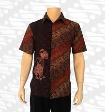Baju Batik Pria Motif Wayang Arjuna Batik Shirt Pattern Fashion