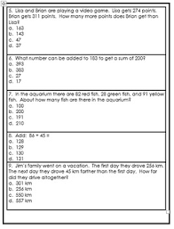 Addition is the process of adding two or more numbers together to find their total. Grade 3 Addition Subtraction Multiple Choice Assessment By Leanne Howse