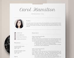Resume With Picture Template Creative Resume With Photo Etsy Creative Resume Resume Jobs For Teachers