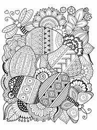 Patterned vector illustration with floral elements isolated on white background. Pin By Klarieke Prins On Para Pintar Variado Spring Coloring Pages Easter Egg Coloring Pages Coloring Books