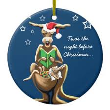 Christmas Eve In Australia Ceramic Ornament Zazzle Com Louisiana Christmas Custom Holiday Card The Night Before Christmas