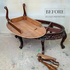 Stylish dark and white coffee table makeover (via southernexposure1) if you have an old and ugly or boring coffee table , we've got a bunch of ideas for you to change it! Dry Brushing Furniture Salvaged Inspirations
