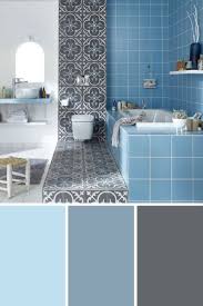 On Craque Pour Cette Association De Couleurs Bleu Clair Bleu Gris Et Ardoise Dans La Salle D Salle De Bain Bleu Amenagement Salle De Bain Deco Salle De Bain