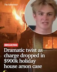 A teenager has walked from court after a charge of arson was dropped  following a massive fire that destroyed a Goolwa Airbnb. 📌 READ MORE:  https://bit.ly/4fkGkCo