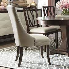 From modern and chic to rustic and traditional, bassett furniture's captivating selection of custom dining room sets has something for every taste and style. Upholstered Sling Chair Wood Dining Room Chairs Furniture Upholstered Side Chair