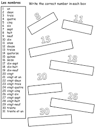 Worksheet will open in a new window. French Numbers Worksheet Teaching Resources