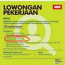 Entdecke neue angebote für den günstigsten flug. Lowongan Kerja Macam Apa Yang Tidak Akan Pernah Kamu Ambil Quora