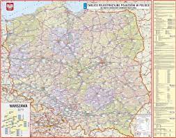 Dziś pomożemy wam rozszyfrować polskie tablice rejestracyjne. Tablice Rejestracyjne Pojazdow W Polsce Na Mapie Drogowo Administracyjnej 1 500 000 Centrum Kartografii
