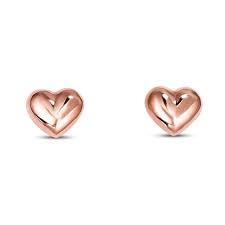 Check spelling or type a new query. Puffed Heart Children S Earrings 14k Rose Gold Kay