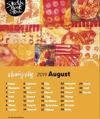 August 2019 A Drawing A Day Prompts Sketch Book Drawing Ideas List Drawing Challenge