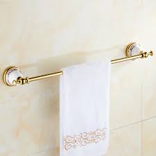 Generously proportioned ball finials of brass anchor substantial, seamless glass bars. European Antique Bathroom Towel Bars Gold Brass Toilet Wall Hanging Towel Rack Shelf Vintage Art Copper Single Towel Bars Rack Towel Bar Rack Single Towel Barbathroom Towel Bar Aliexpress