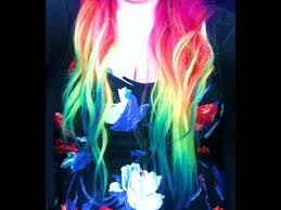 Boil 2 cups (475 ml) of water, then stir in 2 tablespoons (30 g) of baking soda. Rainbow Dipdye Ombre Tutorial Youtube