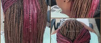 If you do not have time to deal with your natural hair and the daily time invested in tying up and untying bothers you then this style is something. Color 30 And Burgundy Individual Box Braids