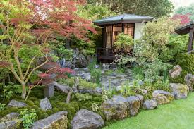 A stepping stone path leads from the entrance to a tea house. Japanese Garden Ideas Creating A Japanese Garden