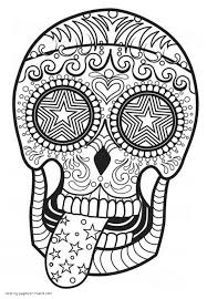Collection of sugar skull coloring pages (62) printable day of the dead coloring pages sugar skull coloring pages Skull Adult Coloring Pages Coloring Pages Printable Com