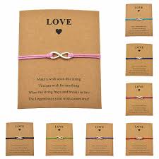 Line the paper 45cm apart. Make A Wish Paper Card Handemade Woven Adjustable Bracelets Infinity Charm Lucky Rope Bracelet Jewelry Women Girls Best Gift Buy At The Price Of 0 45 In Aliexpress Com Imall Com