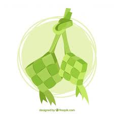  Traditional Ketupat Composition With Flat Design Gambar Ketupat Ketupat Vector Ketupat Lebaran