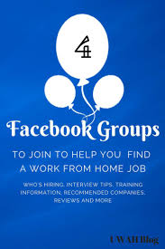 Use Facebook Groups As A Job Search Tool To Land You A Work From Home Job Work From Home Moms Working From Home Work From Home Jobs