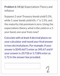 9.1.5 mean squared error (mse). Solved Problem 6 14 A Expectations Theory And Inflatio Chegg Com