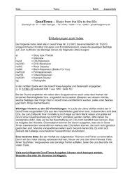 Goodtimes Music From The 60s To The 80s Goodtimes Magazin