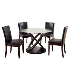 Round glass top dining room sets in rattan or powder coated metal are a great way to upgrade a breakfast. Round Glass Top Dining Sets Ideas On Foter