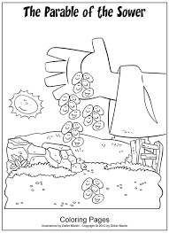 The parables of jesus coloring pages are a great way to teach children (and young adults) the various parable stories and explain their meaning. The Parable Of The Sower My Little House