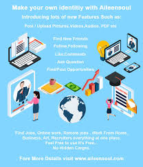 Make Your Own Identity With Aileensoul Introducing Lots Of New Features Such As Find New Friends Post Upload P Finding New Friends Remote Jobs Find A Job