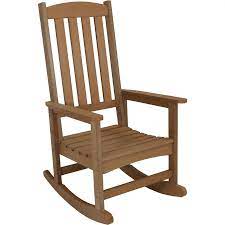 sunnydaze decor brown plastic frame stationary rocking chair s with solid seat lowes com in 2021 wood rocking chair sunnydaze decor rocking chair