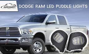 Amazon Com Led Side Mirror Puddle Lights For 2010 2019 Dodge Ram 1500 2500 3500 4500 5500 Left Driver Right Passenger Side Under Mirror Puddle Led Lamp Assembly 6000k Diamond White Clear Lens Puddle Light 2pcs Automotive