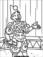 Coloriage clown arlequin jongleur dessine par nounoudunord. Jeux Et Coloriages Du Cirque