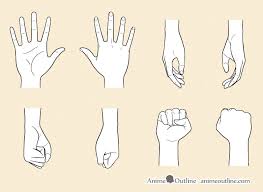 Sketch the palm using a rounded rectangle. How To Draw Anime Hands Step By Step Animeoutline
