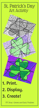 St Patrick S Day Art Activity For Centers Subs And Early Finishers Art Lessons For Kids Easy Art Lessons Art Sub Lessons