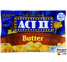 Act Ii Butter Microwave Popcorn Butter Flavored 36 Bags Discountcoffee Com