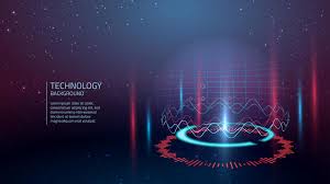 Red And Blue Cyber Technology Colorful Background Free Download Vector Image Webbanner Technol In 2020 Technology Background Cyber Technology Yellow Business Card