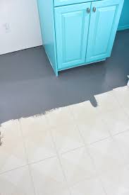 Floor paint for vinyl tiles. How To Paint A Vinyl Floor Diy Painted Floors Dans Le Lakehouse