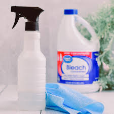 1 cup of bleach per gallon of water, or ¼ cup of bleach per 32 ounces of water. How To Make Your Own Disinfectant Spray With Bleach Home In The Finger Lakes