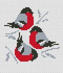 Free Cross Stitch Pattern Cardinal Bird Trio Red Cardinals Cross Stitch Pattern Cross Stitch Patterns Cross Stitch Patterns Christmas Stitch Patterns