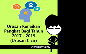Usul kenaikan pangkat pilhan jabatan struktural diterima paling lambat tanggel 19 juni 2019 », usul kenaikan pangkat jabatan fungsional tertentu diterima paling lambat tanggal 8 juli 2019 kelengkapan usul disampaikan rangkap 1 (satu) dan dilegalisir/disyahkan pejabat berwenang a. Urusan Kenaikan Pangkat Bagi Tahun 2017 2019 Urusan Cicir