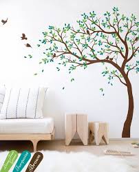 Tatouages De Mur Autocollant Grand Stickers Arbre Enorme Sticker Pepiniere Avec Oiseaux Arbre Sticker Mural Sticker Mural Amovible En Vinyle Murale Mur 032 In 2020 Large Tree Decal Tree Wall Murals