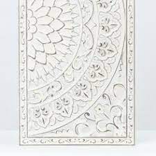 Winsome House Decorative Carved Floral Patterned Mdf Wood Wall Art Set Of 2 Wha530 The Home Depot Wood Wall Art Floral Wall Decor Floral Wall