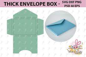 Download Envelope Template Box Thick Svg Cut File Paper Cut Photo 178905 Card Making Design Bundles