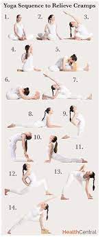 Menstrual cramps can be quite a painful experience for some women. A Yoga Sequence To Help Relieve Menstrual Cramps Infographic