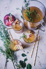 Grilled Nectarine Rosemary Iced Tea Recipe Feel Good Food Photographing Food Light Recipes